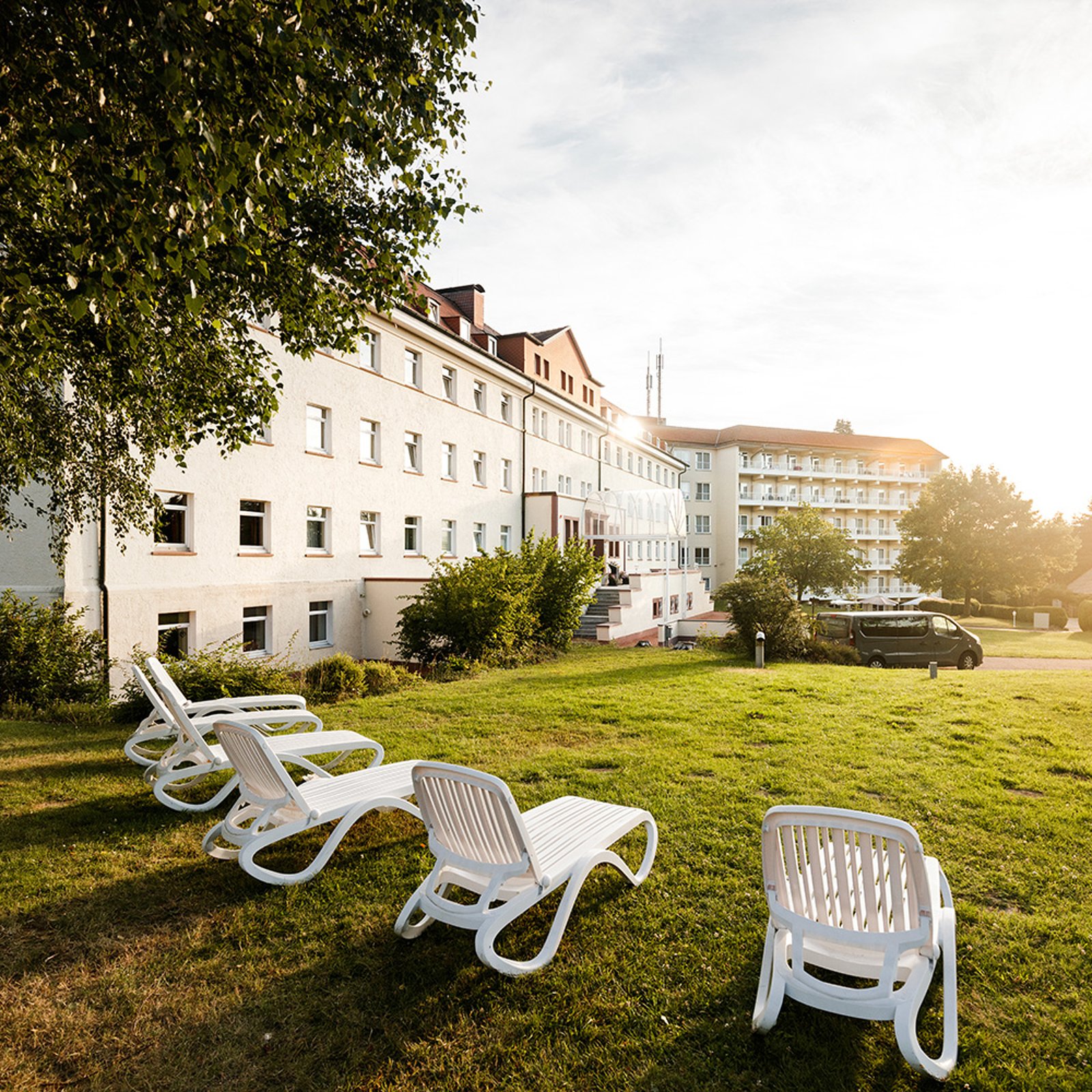 Außenansicht der Dr. Ebel Fachklinik Vogelsbergklinik in Grebenhain