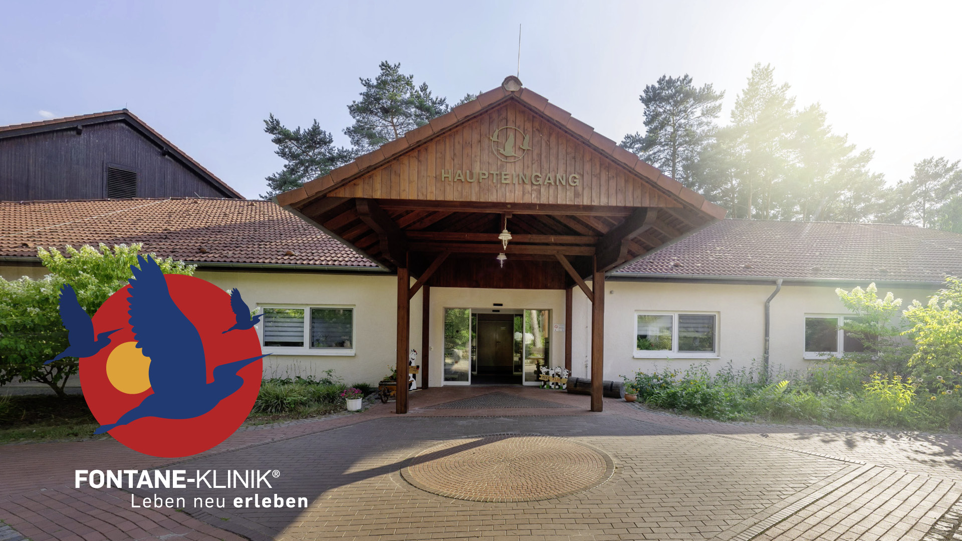 Außenansicht der Fontane-Klinik Motzen in Mittenwalde