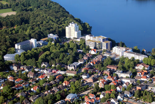 Außenansicht der Segeberger Kliniken – Psychosomatik in Bad Segeberg